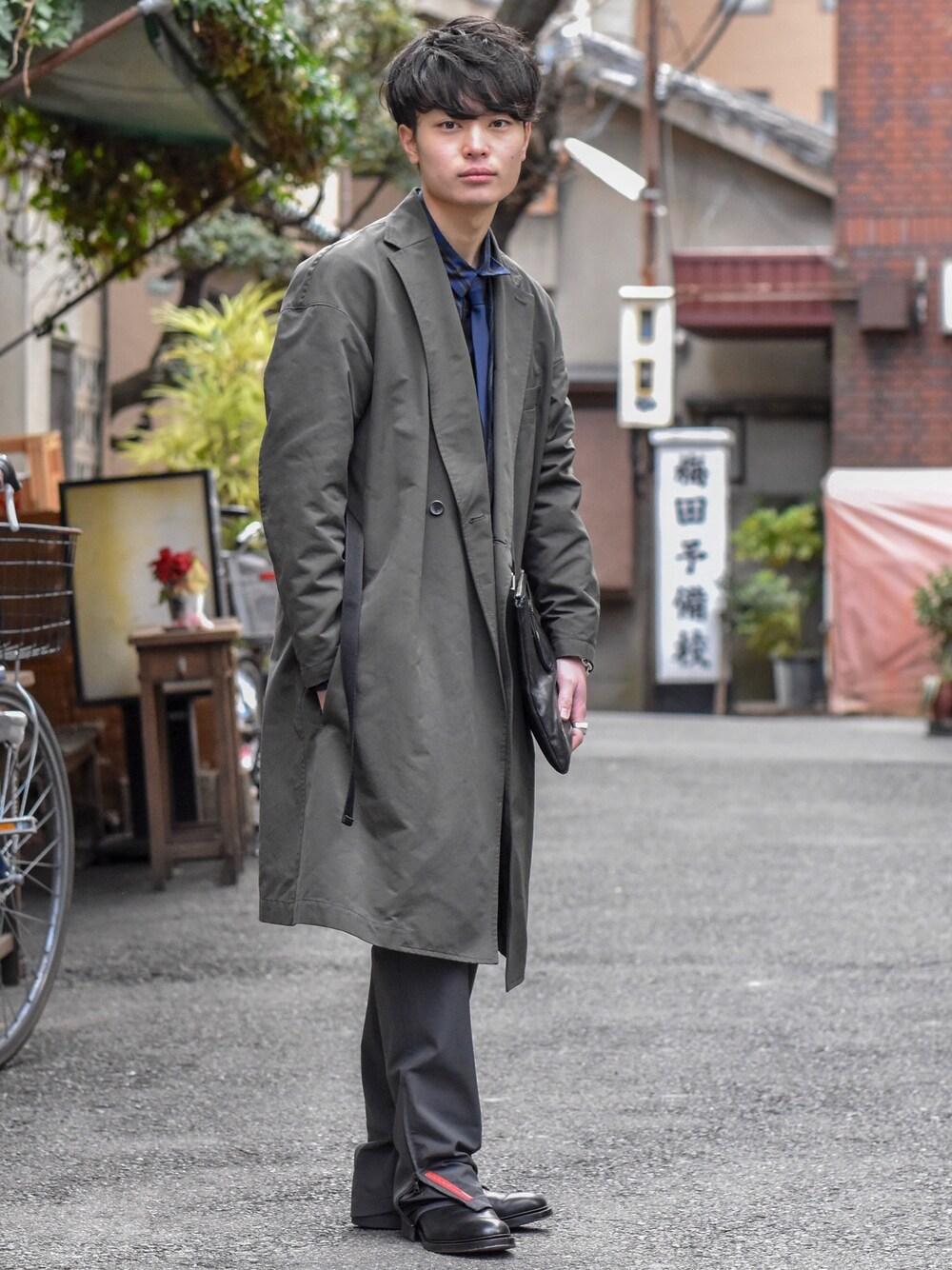 THE RERACSのチェスターコート（グリーン系）を使った人気