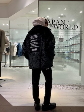 「STUDIOUS（ステュディオス）のアイテム（パーカー）」を使った、ryotaさん（メンズ・160cm）の秋コーディネート