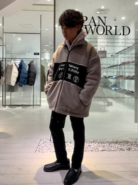 「STUDIOUS（ステュディオス）のアイテム（パーカー）」を使った、ryotaさん（メンズ・160cm）の秋コーディネート