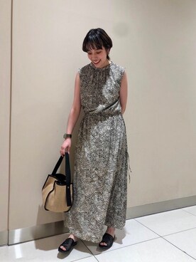 「qualite（カリテ）のアイテム（ワンピース）」を使った、ishikawaさん（レディース・160cm）の夏コーディネート