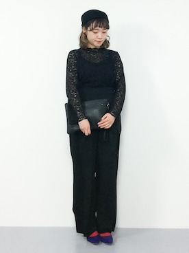 annaさん（レディース・155cm）の冬コーディネート