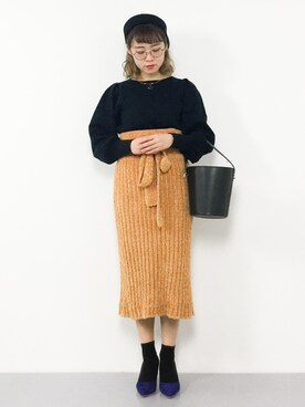 annaさん（レディース・155cm）の冬コーディネート