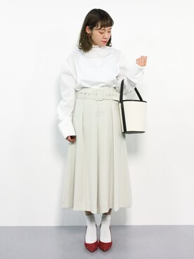 「スカウチョ」｜annaさん（レディース・155cm）の春コーディネート
