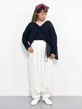 「レースタンク」｜annaさん（レディース・155cm）の春コーディネート