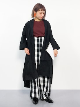 「アーバンリサーチ」｜「アイテム（シャツワンピース）」を使った、annaさん（レディース・155cm）の春コーディネート