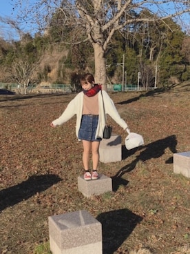 「アクティブ」｜「アイテム（スカート）」を使った、mayuさん（レディース・152cm）の冬コーディネート