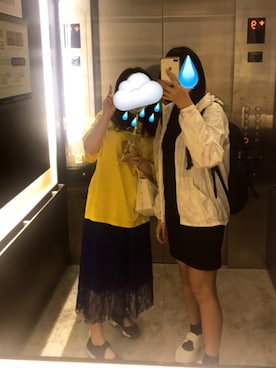 「MEIER.Q（マイヤーキュー）のアイテム」を使った、マサさん（レディース・153cm）の夏コーディネート