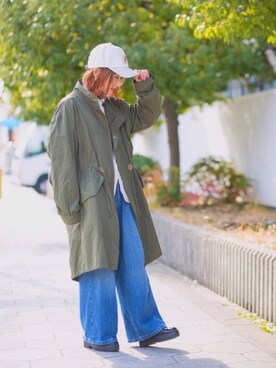 「Sense of Grace（センスオブグレース）のアイテム（キャップ）」を使った、yuiさん（レディース・155cm）の冬コーディネート