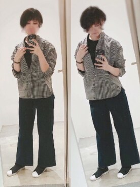「アイテム（スリッポン）」を使った、a_purple_45さん（レディース・165cm・20代）の冬コーディネート