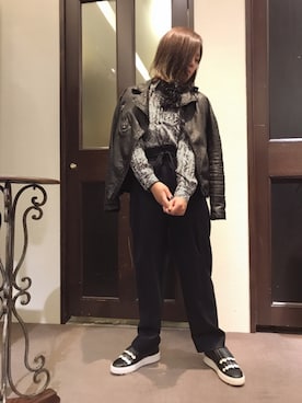 「M/M ATTACHMENT（エムエムアタッチメント）のアイテム（パンツ）」を使った、kiyomiさん（レディース・154cm）の夏コーディネート