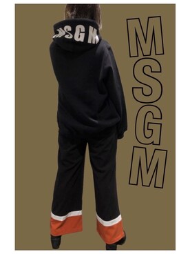 「MSGM（エムエスジーエム）のアイテム（パーカー）」を使った、kiyomiさん（レディース・155cm）の夏コーディネート