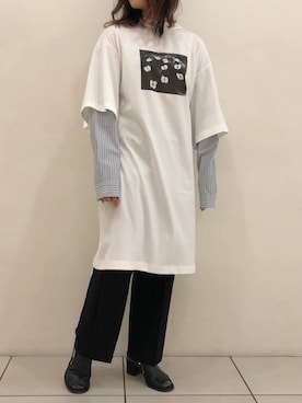 「CHRISTIAN DADA（クリスチャンダダ）のアイテム」を使った、kiyomiさん（レディース・155cm）の冬コーディネート