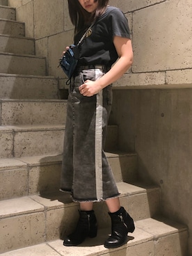 「Nunoo（ヌノー）のアイテム」を使った、kiyomiさん（レディース・155cm）の夏コーディネート