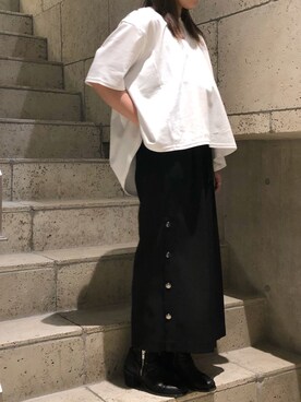 「EZUMi（エズミ）のアイテム（その他パンツ）」を使った、kiyomiさん（レディース・155cm）の夏コーディネート