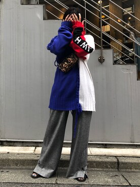 「Nunoo（ヌノー）のアイテム」を使った、kiyomiさん（レディース・155cm）の秋コーディネート