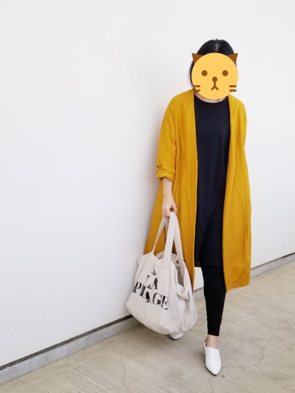 「STRAWBERRY-FIELDSのアイテム（ノーカラージャケット、イエロー系）」を使った、ゆうゆさん（レディース・164cm）の春コーディネートの1枚目の写真