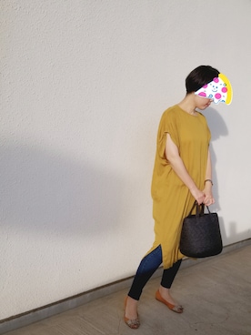 「STRAWBERRY-FIELDS（ストロベリーフィールズ）のアイテム（ワンピース）」を使った、ゆうゆさん（レディース・165cm）の夏コーディネート
