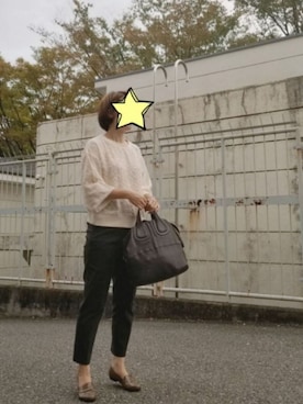 「GIVENCHY（ジバンシイ）のアイテム（ハンドバッグ）」を使った、ゆうゆさん（レディース・165cm）の秋コーディネート