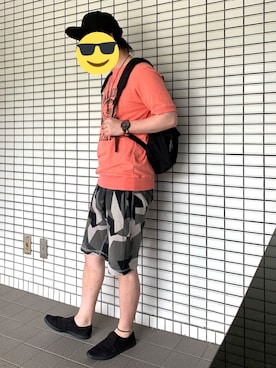 「LEMAIRE（ルメール）のアイテム（スリッポン）」を使った、しょぼさん（メンズ・165cm）の夏コーディネート