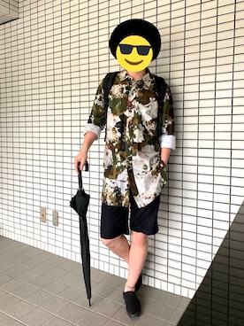 「LEMAIRE（ルメール）のアイテム（スリッポン）」を使った、しょぼさん（メンズ・165cm）の夏コーディネート