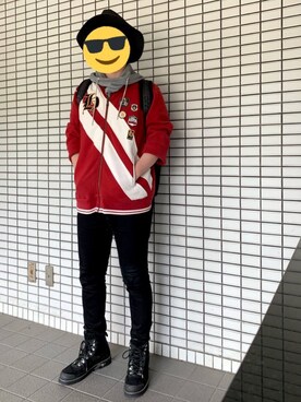 「SILVER BULLET（シルバーバレット）のアイテム（帽子）」を使った、しょぼさん（メンズ・165cm）の秋コーディネート