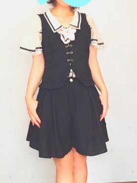 「axes femme（アクシーズファム）のアイテム（その他アウター）」を使った、Megさん（レディース・152cm）の夏コーディネート