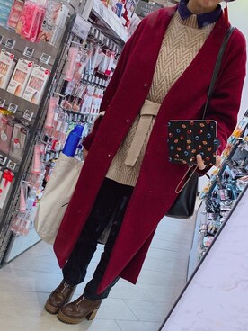 「PAUL&JOE（ポールアンドジョー）のアイテム（スマホケース/カバー）」を使った、きぃすけさん（レディース・159cm）の冬コーディネート