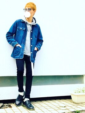 「PAGEBOY（ページボーイ）のアイテム（ジャケット/アウター）」を使った、-hibiki-さん（メンズ・173cm）の春コーディネート