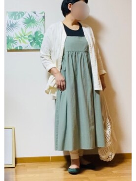しまむら シマムラ のワンピース ドレスを使った人気ファッションコーディネート 年齢 50歳 54歳 Wear