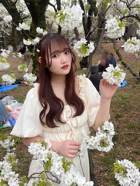 「ブルべ夏」｜はるなさん（レディース・160cm）の春コーディネート