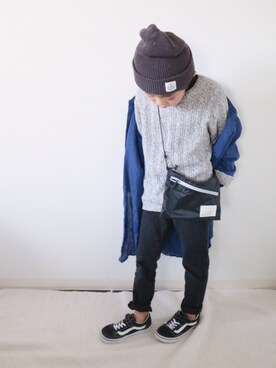 「URBAN RESEARCH（アーバンリサーチ）のアイテム」を使った、Lilick0408さん（キッズ・110cm）の冬コーディネート
