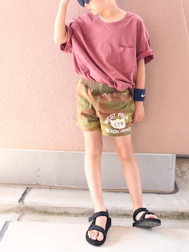 「URBAN RESEARCH（アーバンリサーチ）のアイテム」を使った、Lilick0408さん（キッズ・122cm）の夏コーディネート