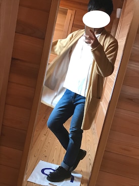 「アイテム（スマホケース/カバー）」を使った、ばるさん（メンズ・172cm）の秋コーディネート