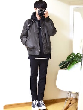 橋本さん（メンズ・173cm）の冬コーディネート