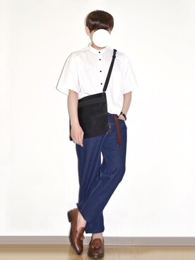 「T2[in]（ツイン）のアイテム」を使った、橋本さん（メンズ・174cm）の夏コーディネート