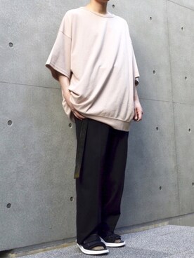 「SISTERE（システレ）のアイテム」を使った、橋本さん（メンズ・174cm）の夏コーディネート