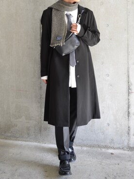 「HELMUT LANG（ヘルムートラング）のアイテム（トップス）」を使った、橋本さん（メンズ・174cm）の秋コーディネート