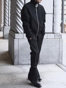 「JW Anderson（ジェイダブリューアンダーソン）のアイテム（ジャケット/アウター）」を使った、橋本さん（メンズ・174cm）の秋コーディネート