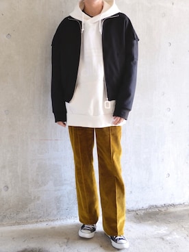 「JW Anderson（ジェイダブリューアンダーソン）のアイテム（ジャケット/アウター）」を使った、橋本さん（メンズ・175cm）の春コーディネート