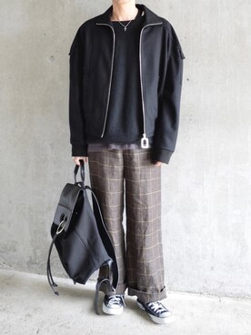 「JW Anderson（ジェイダブリューアンダーソン）のアイテム（ジャケット/アウター）」を使った、橋本さん（メンズ・175cm）の春コーディネート