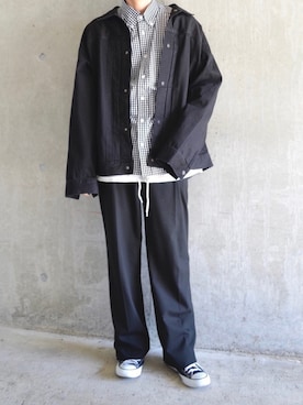 「デニム ジャケット」｜橋本さん（メンズ・175cm）の春コーディネート