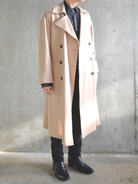 「DRESSEDUNDRESSED（ドレスドアンドレスド）のアイテム（ジャケット/アウター）」を使った、橋本さん（メンズ・175cm）の春コーディネート