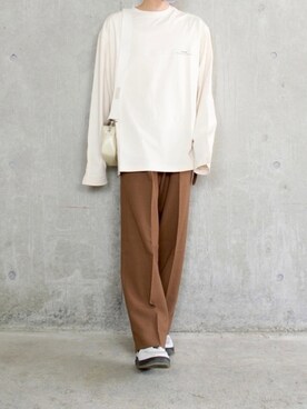 「Fine The（ファインザ）のアイテム」を使った、橋本さん（メンズ・173cm）の夏コーディネート