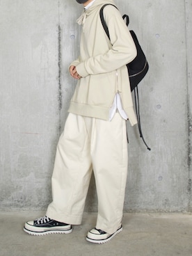 「Acne Studios（アクネストゥディオズ）のアイテム（パーカー）」を使った、橋本さん（メンズ・173cm）の秋コーディネート