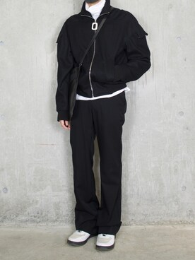 「JW Anderson（ジェイダブリューアンダーソン）のアイテム（ジャケット/アウター）」を使った、橋本さん（メンズ・173cm）の秋コーディネート