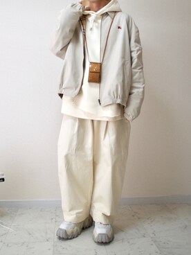 「BURBERRY（バーバリー）のアイテム（ブルゾン）」を使った、橋本さん（メンズ・173cm）の冬コーディネート