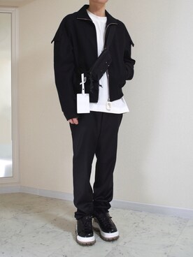 「JW Anderson（ジェイダブリューアンダーソン）のアイテム（ジャケット/アウター）」を使った、橋本さん（メンズ・174cm）の春コーディネート