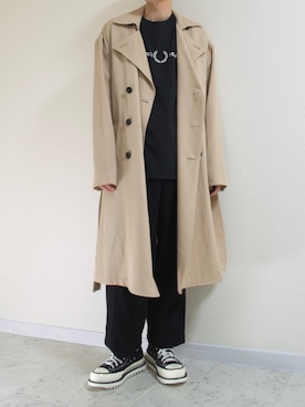 「DRESSEDUNDRESSED（ドレスドアンドレスド）のアイテム（ジャケット/アウター）」を使った、橋本さん（メンズ・174cm）の春コーディネート