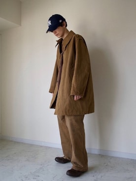 「Sig FREAK'S STORE（シグフリークスストア）のアイテム（トップス）」を使った、橋本さん（メンズ・174cm）の春コーディネート