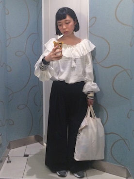 「caph（カーフ）のアイテム（バッグ）」を使った、MIYAMOさん（レディース・155cm）の春コーディネート